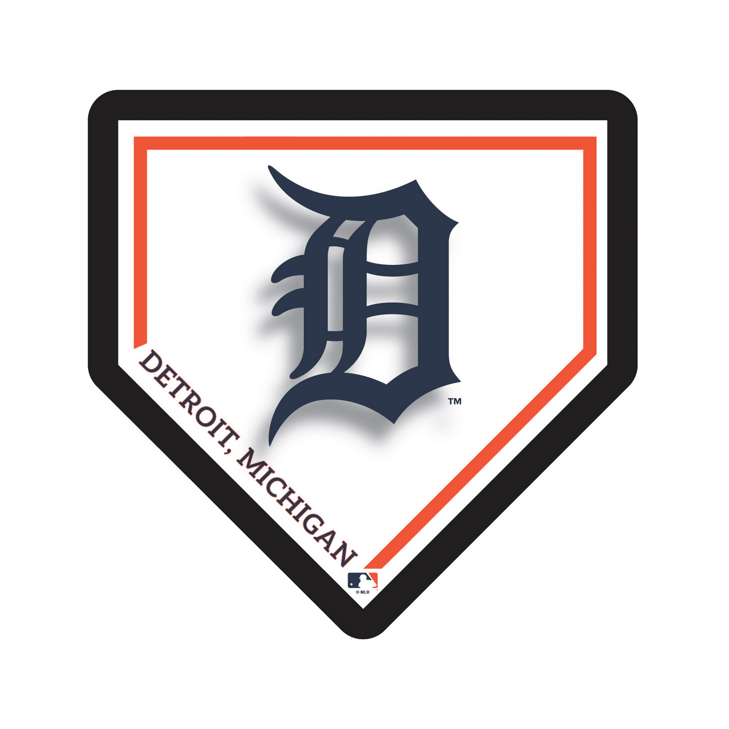 DETROIT TIGERS HOMEPLATE EDGELITE LED WALL DECOR