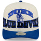 DUKE BLUE DEVILS MARCH MADNESS 9FIFTY A-FRAME SNAPBACK HAT - CHROME WHITE/BLUE