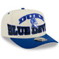 DUKE BLUE DEVILS MARCH MADNESS 9FIFTY A-FRAME SNAPBACK HAT - CHROME WHITE/BLUE