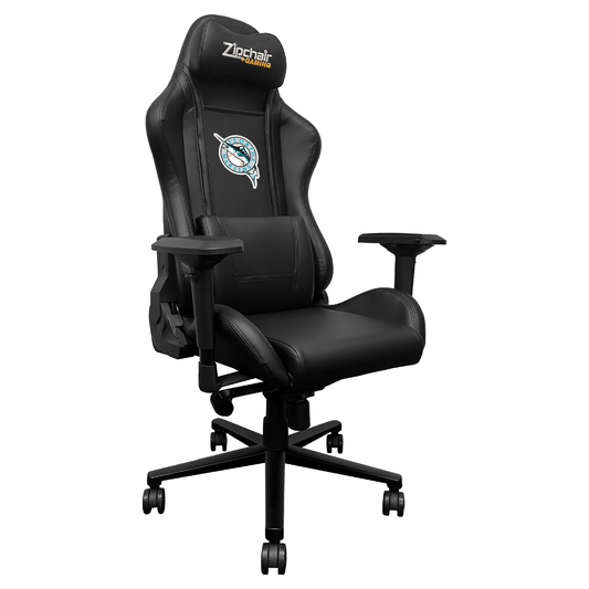 FLORIDA MARLINS XPRESSION PRO GAMING CHAIR WITH COOPERSTOWN LOGO