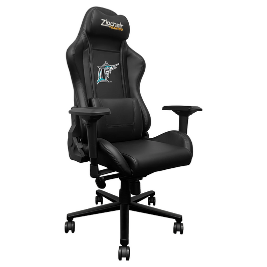 FLORIDA MARLINS XPRESSION PRO GAMING CHAIR WITH COOPERSTOWN SECONDARY LOGO