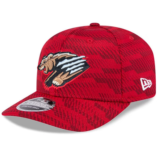 FRESNO GRIZZLIES 2025 MILB CLUBHOUSE 9SEVENTY STRETCH-SNAP HAT - RED