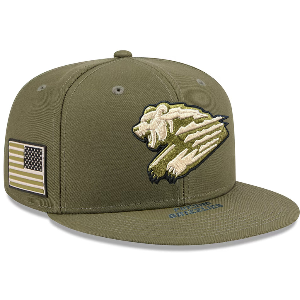 FRESNO GRIZZLIES 2026 MLB ARMED FORCES 59FIFTY FITTED HAT - OLIVE