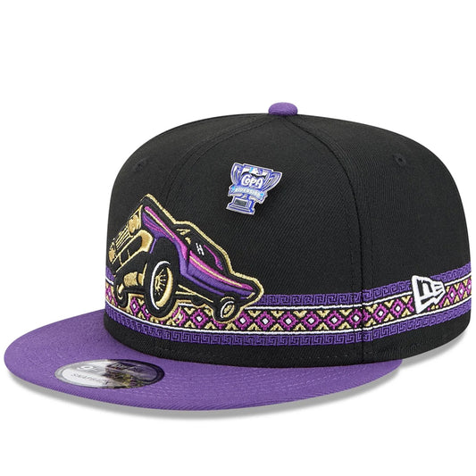 FRESNO GRIZZLIES 'LOWRIDERS' COPA DE LA DIVERSION 9FIFTY SNAPBACK HAT - BLACK/PURPLE