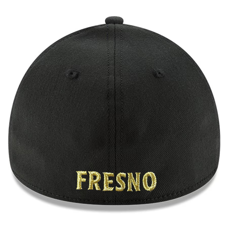 FRESNO GRIZZLIES ONFIELD 39THIRTY FLEX FIT HAT - BLACK/GOLD