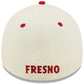 FRESNO GRIZZLIES ONFIELD 39THIRTY FLEX FIT HAT - CHROME WHITE/RED