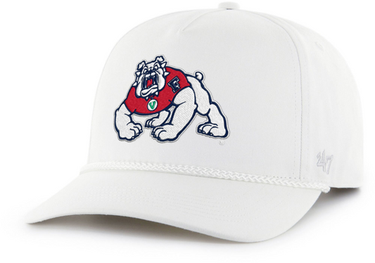 FRESNO STATE BULLDOGS '47 BRAND WHITE ROPE HITCH HAT