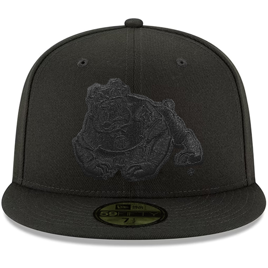 FRESNO STATE BULLDOGS BASIC LOGO 59FIFTY FITTED HAT- BLACK/BLACK
