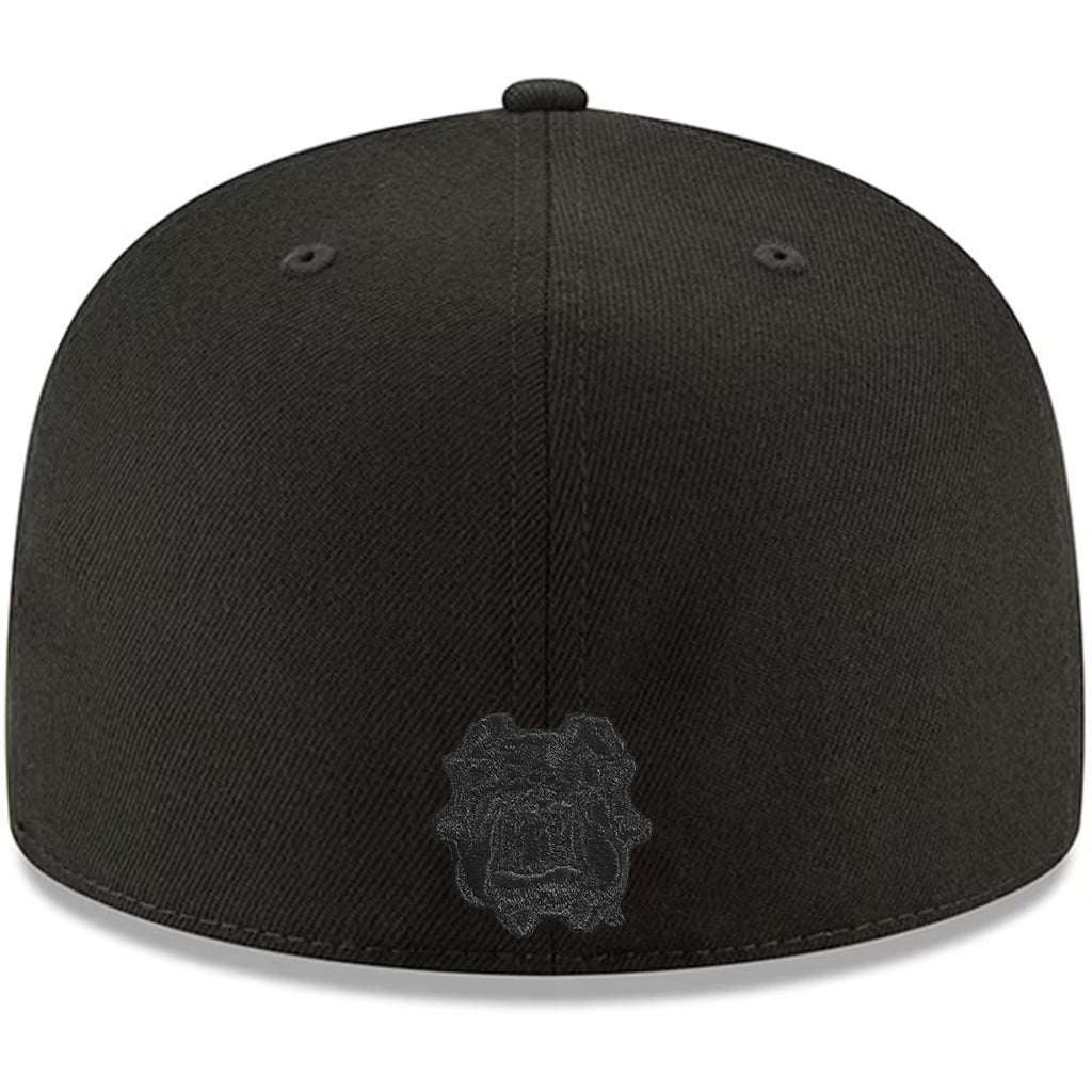 FRESNO STATE BULLDOGS BASIC LOGO 59FIFTY FITTED HAT- BLACK/BLACK