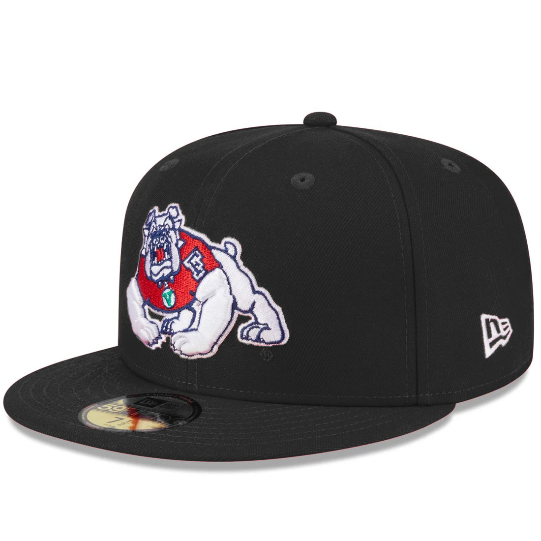 FRESNO STATE BULLDOGS BASIC LOGO 59FIFTY FITTED HAT- BLACK