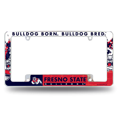 FRESNO STATE BULLDOGS CHROME ALL OVER FRAME