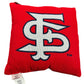 FRESNO STATE BULLDOGS DOUBLE SIDED JACQUARD INVERT PILLOW - RED/BLUE