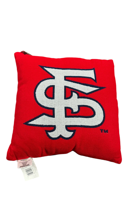 FRESNO STATE BULLDOGS DOUBLE SIDED JACQUARD INVERT PILLOW - RED/BLUE