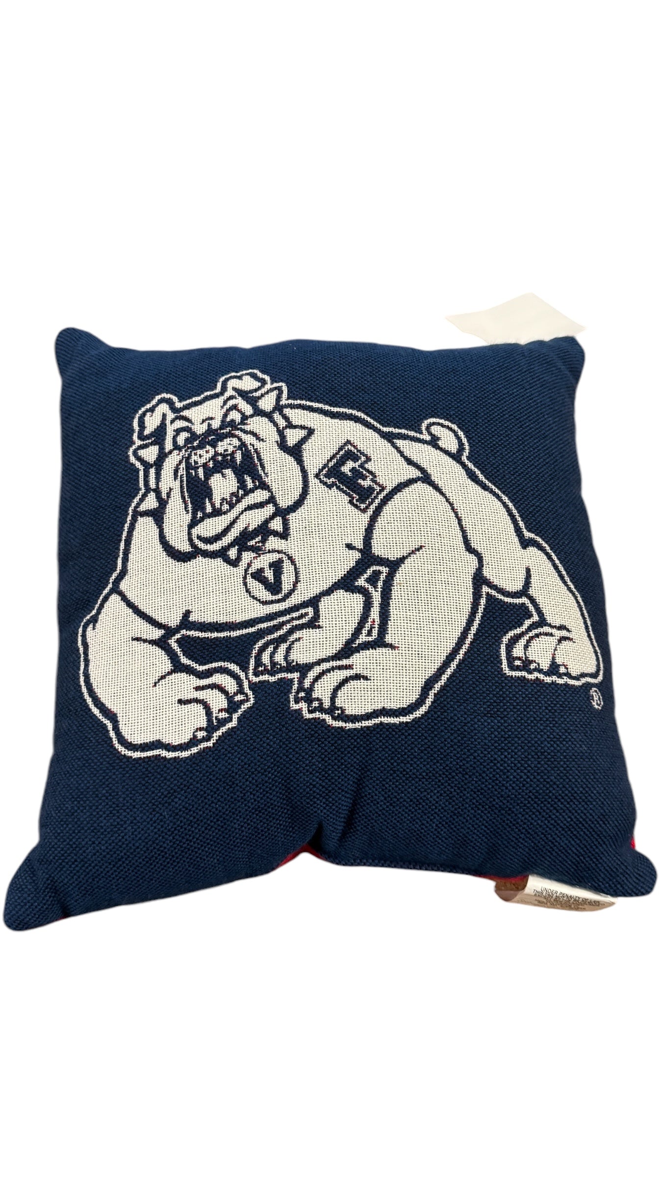 FRESNO STATE BULLDOGS DOUBLE SIDED JACQUARD INVERT PILLOW - RED/BLUE