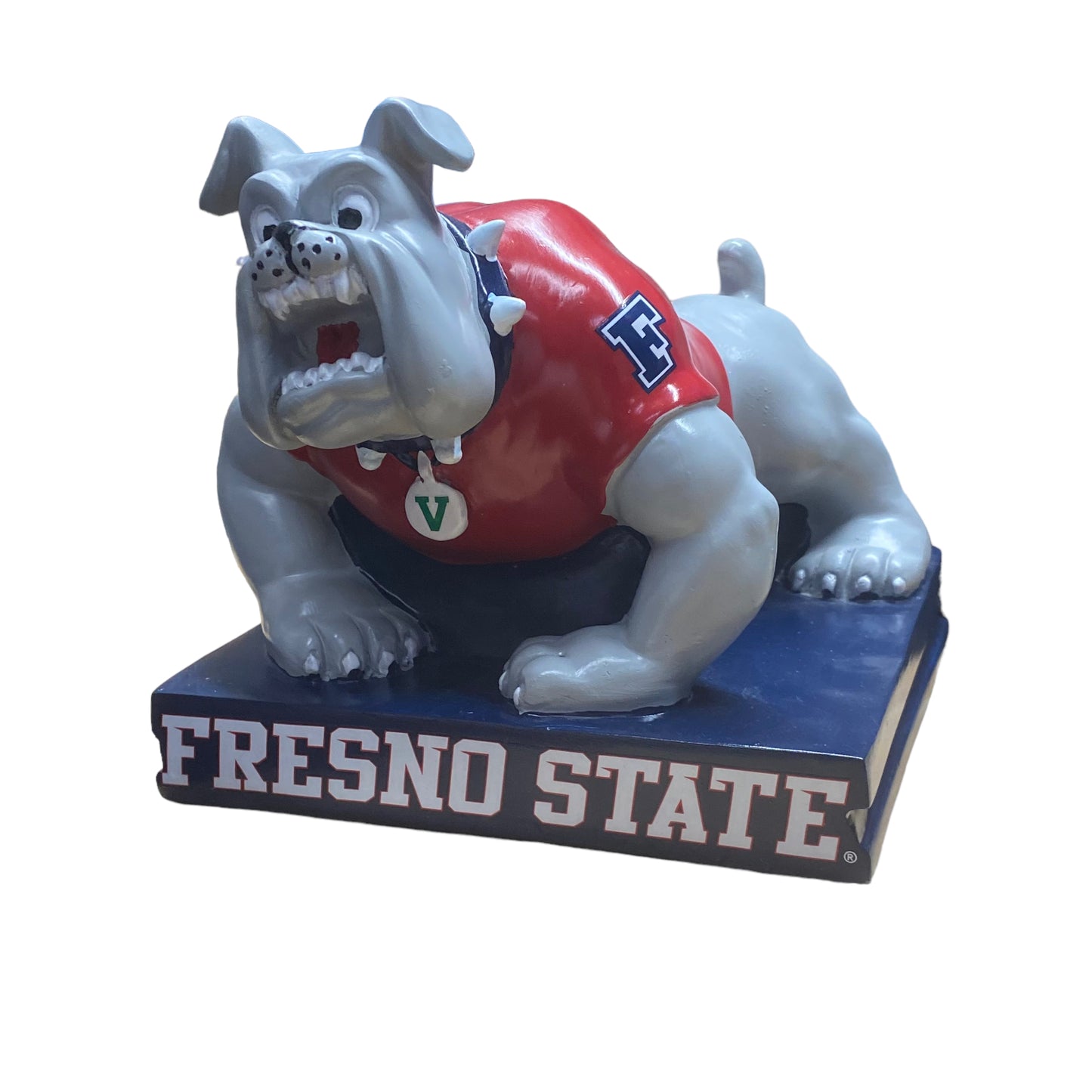 TÓTEM DE LA MASCOTA DE LOS BULLDOGS DEL ESTADO DE FRESNO