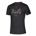 FRESNO STATE BULLDOGS MEN'S ADIDAS 2026 BLACK OUT GAME PREGAME T-SHIRT - BLACK