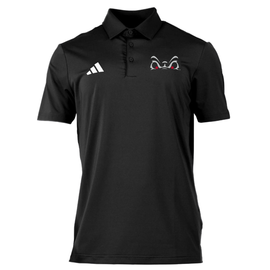 FRESNO STATE BULLDOGS MEN'S ADIDAS BLACKOUT ULTIMATE POLO - BLACK