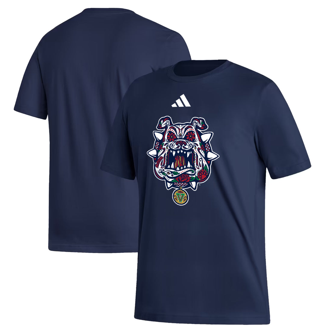 FRESNO STATE BULLDOGS MEN'S ADIDAS HERITAGE  FRESH T-SHIRT - NAVY