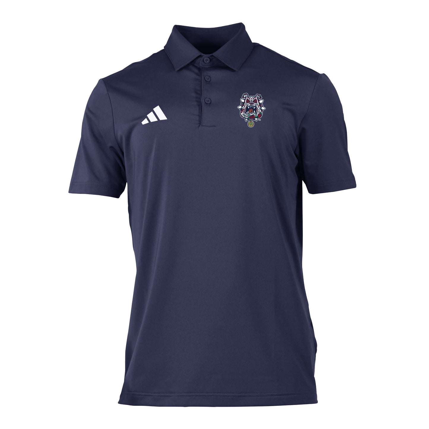 FRESNO STATE BULLDOGS MEN'S ADIDAS HERITAGE POLO - NAVY