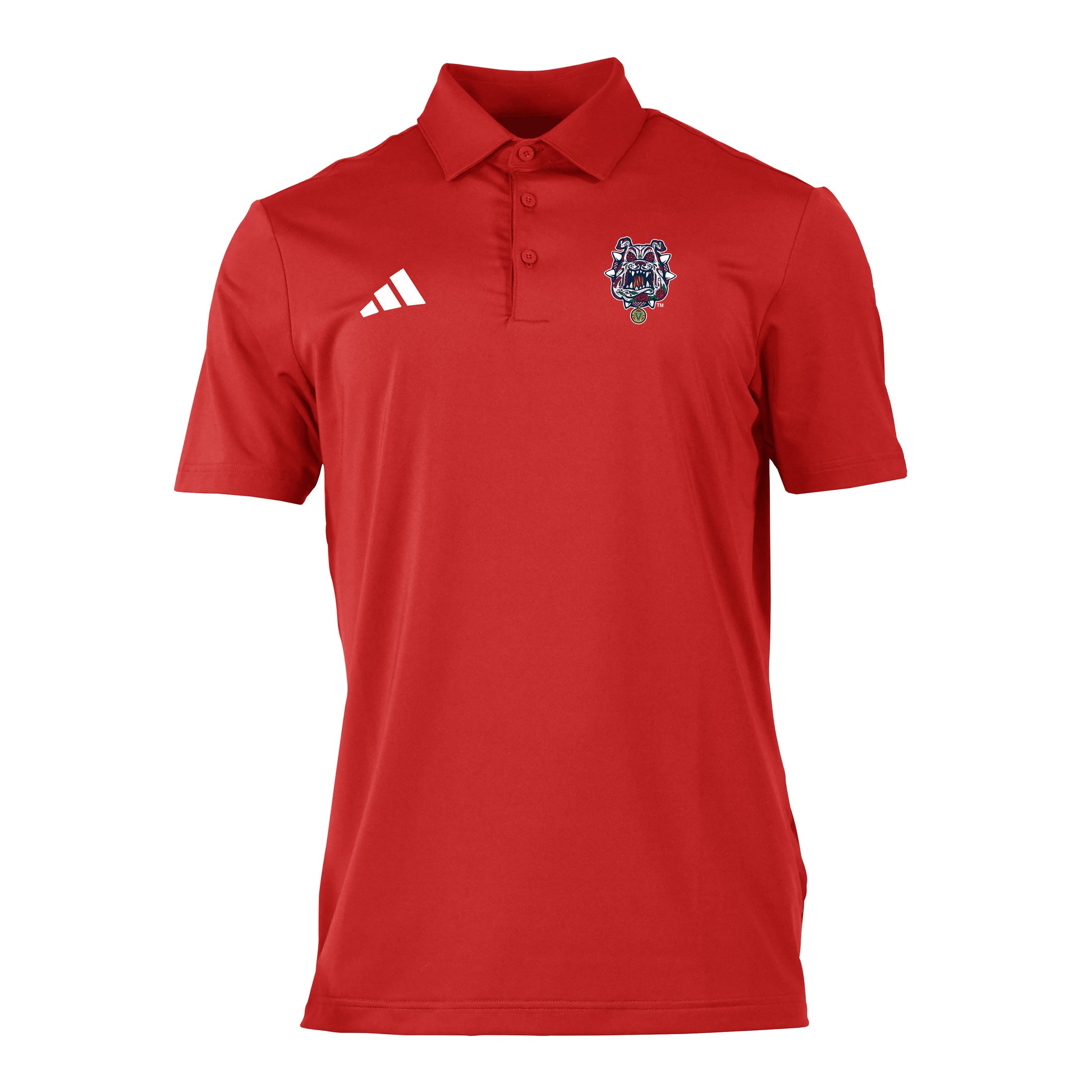 FRESNO STATE BULLDOGS MEN'S ADIDAS HERITAGE POLO - RED