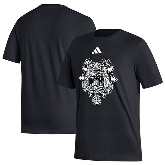 FRESNO STATE BULLDOGS MEN'S ADIDAS HERITAGE PREGAME T-SHIRT - BLACK