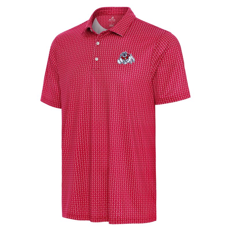 FRESNO STATE BULLDOGS MEN'S ANTIGUA HUDDLE POLO - RED