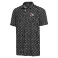 FRESNO STATE BULLDOGS MEN'S ANTIGUA UNIVERSITY POLO - BLACK