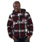 FRESNO STATE BULLDOGS MEN'S PLAID FULL-ZIP HOODIE JACKET