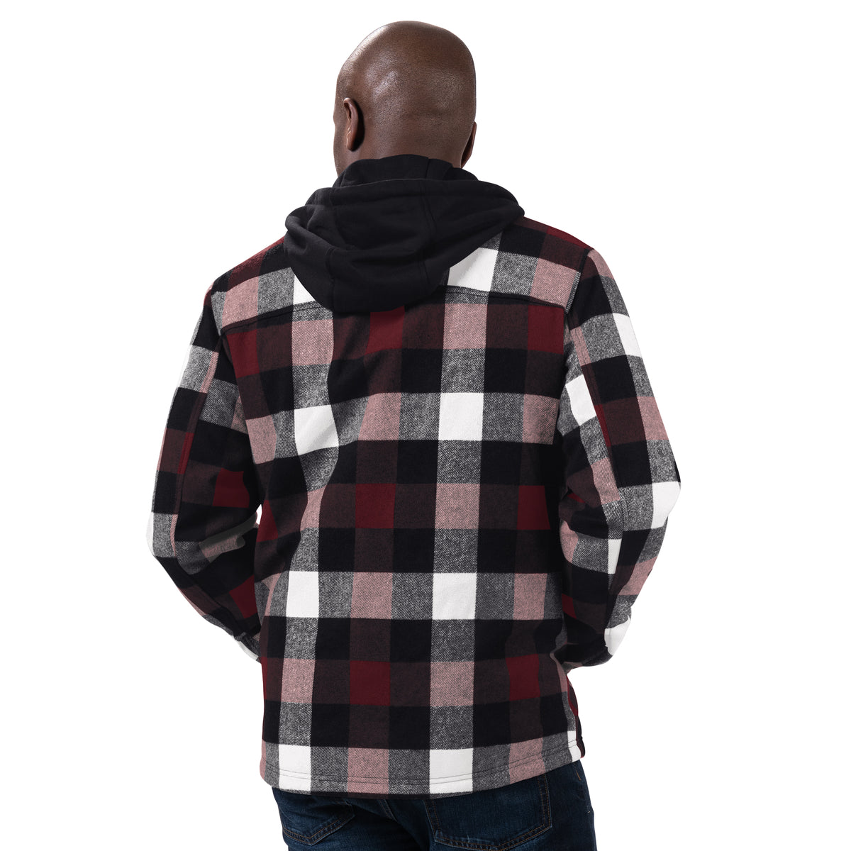 FRESNO STATE BULLDOGS MEN'S PLAID FULL-ZIP HOODIE JACKET