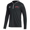 FRESNO STATE BULLDOGS MEN'S TEAM ISSUE 1/4 ZIP HOODED PULLOVER - BLACK