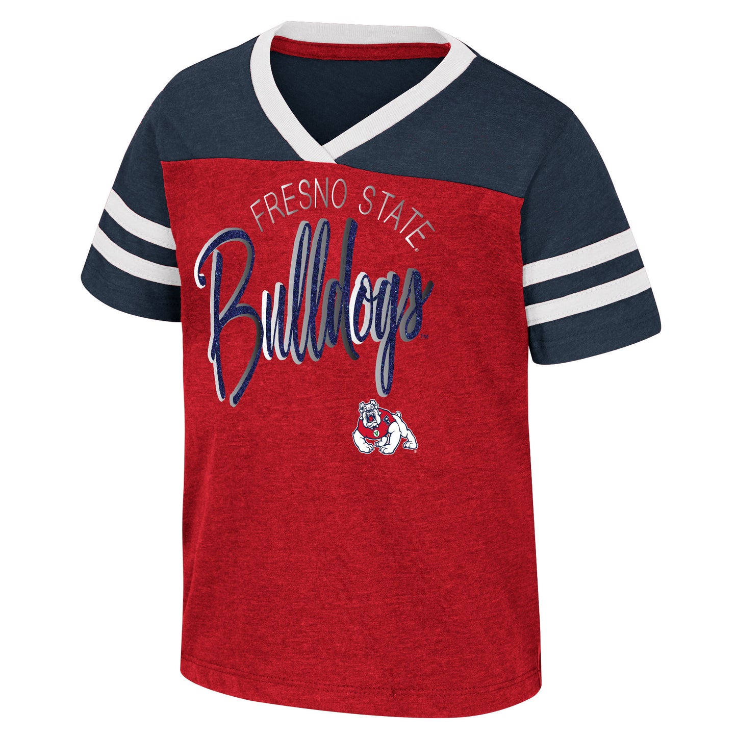 CAMISETA DE VERANO PARA NIÑAS BULLDOGS DEL ESTADO DE FRESNO