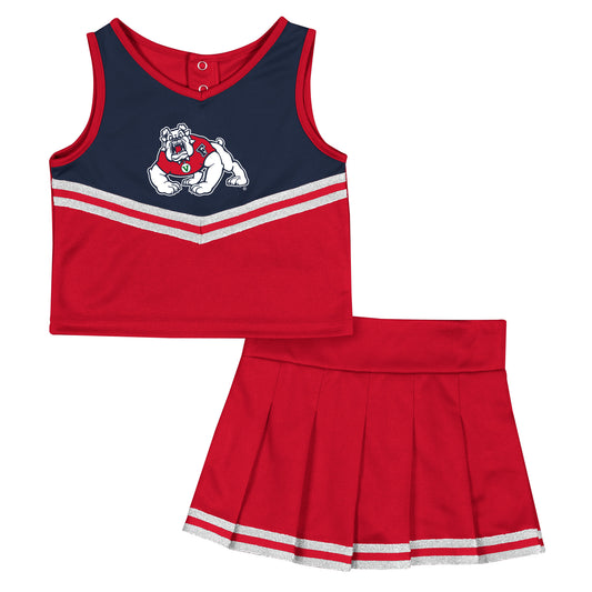 FRESNO STATE BULLDOGS TODDLER GIRLS TIME FOR RECESS CHEER SET