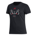 FRESNO STATE BULLDOGS WOMEN'S ADIDAS 2026 BLACK OUT GAME FRESH T-SHIRT - BLACK