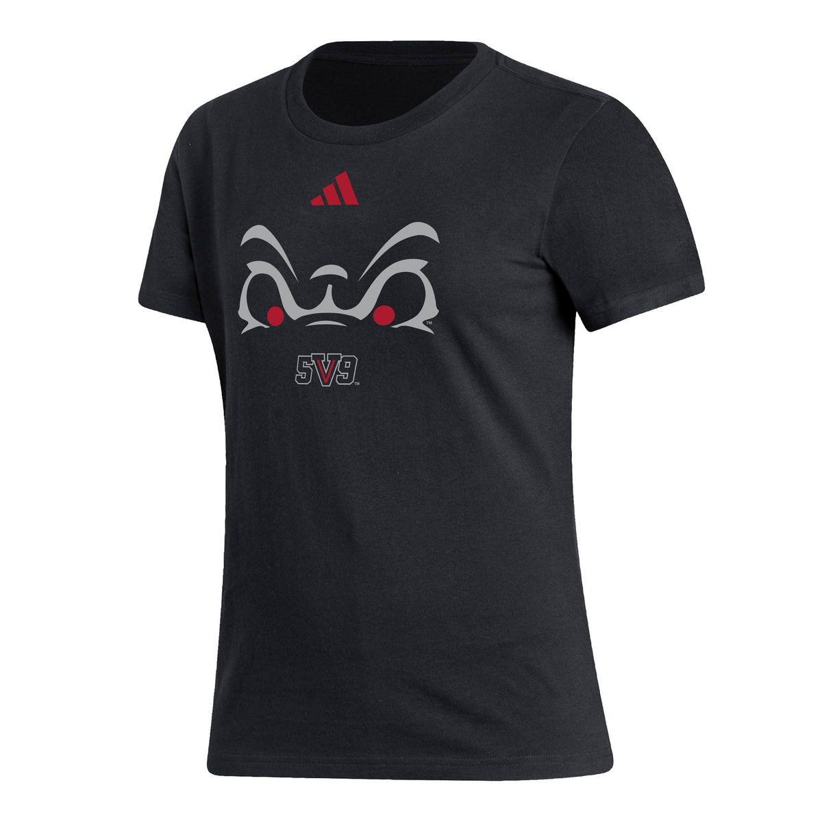 FRESNO STATE BULLDOGS WOMEN'S ADIDAS 2026 BLACK OUT GAME FRESH T-SHIRT - BLACK