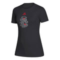 FRESNO STATE BULLDOGS WOMEN'S ADIDAS BLACKOUT GAME  CREATOR T-SHIRT - BLACK