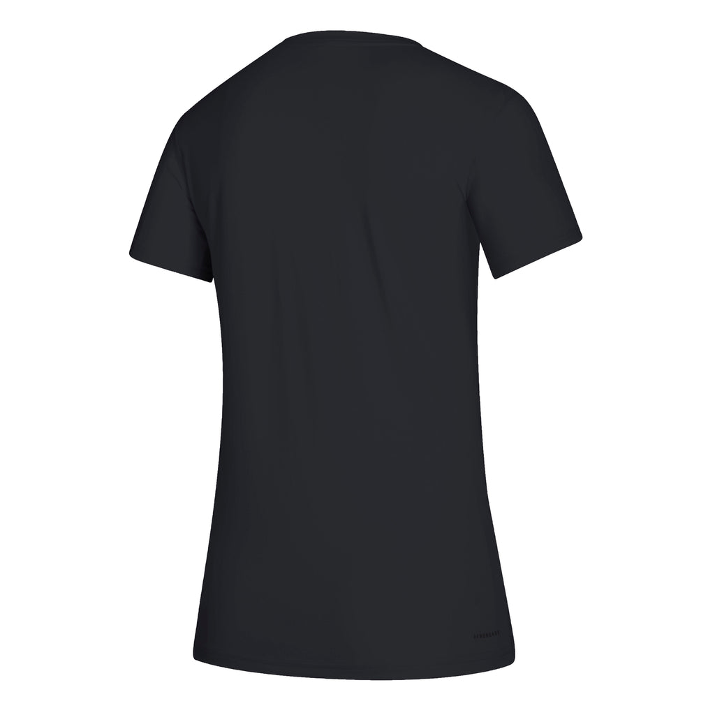 FRESNO STATE BULLDOGS WOMEN'S ADIDAS BLACKOUT GAME  CREATOR T-SHIRT - BLACK