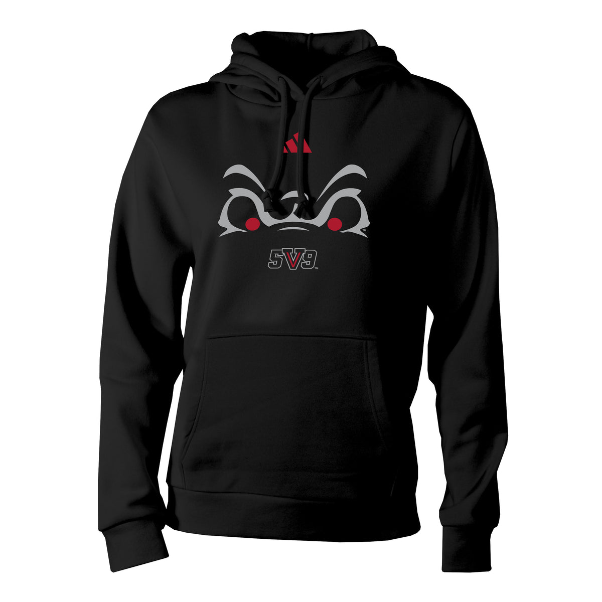 FRESNO STATE BULLDOGS WOMEN'S ADIDAS BLACKOUT PULLOVER HOODED SWEATSHIRT - BLACK
