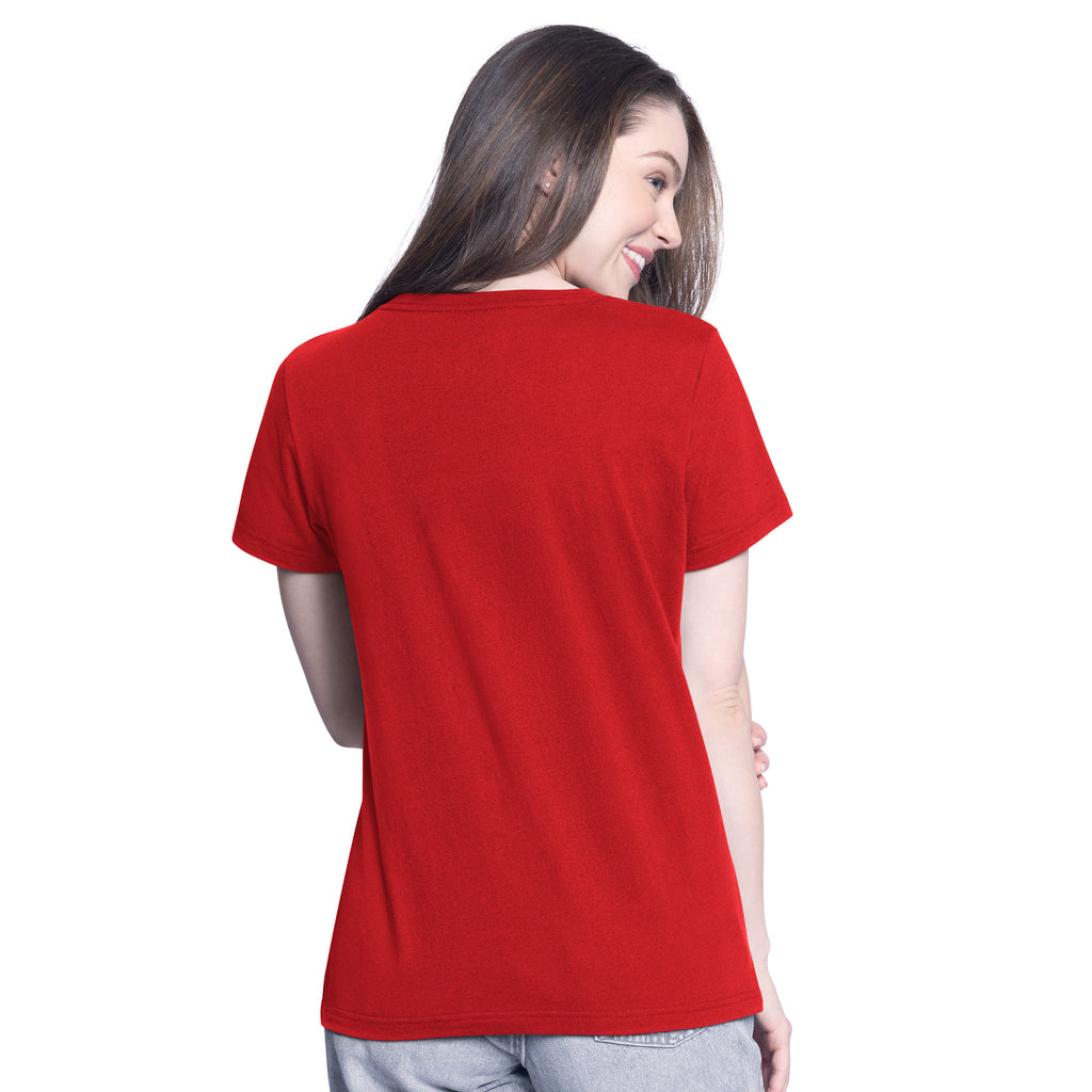 FRESNO STATE BULLDOGS WOMEN'S BATTER UP T-SHIRT - RED