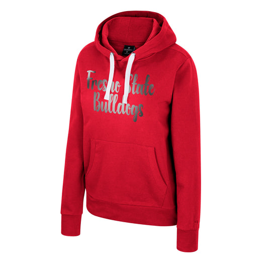 FRESNO STATE BULLDOGS WOMEN'S I'M GLIDING HERE HOODED SWEATSHIRT