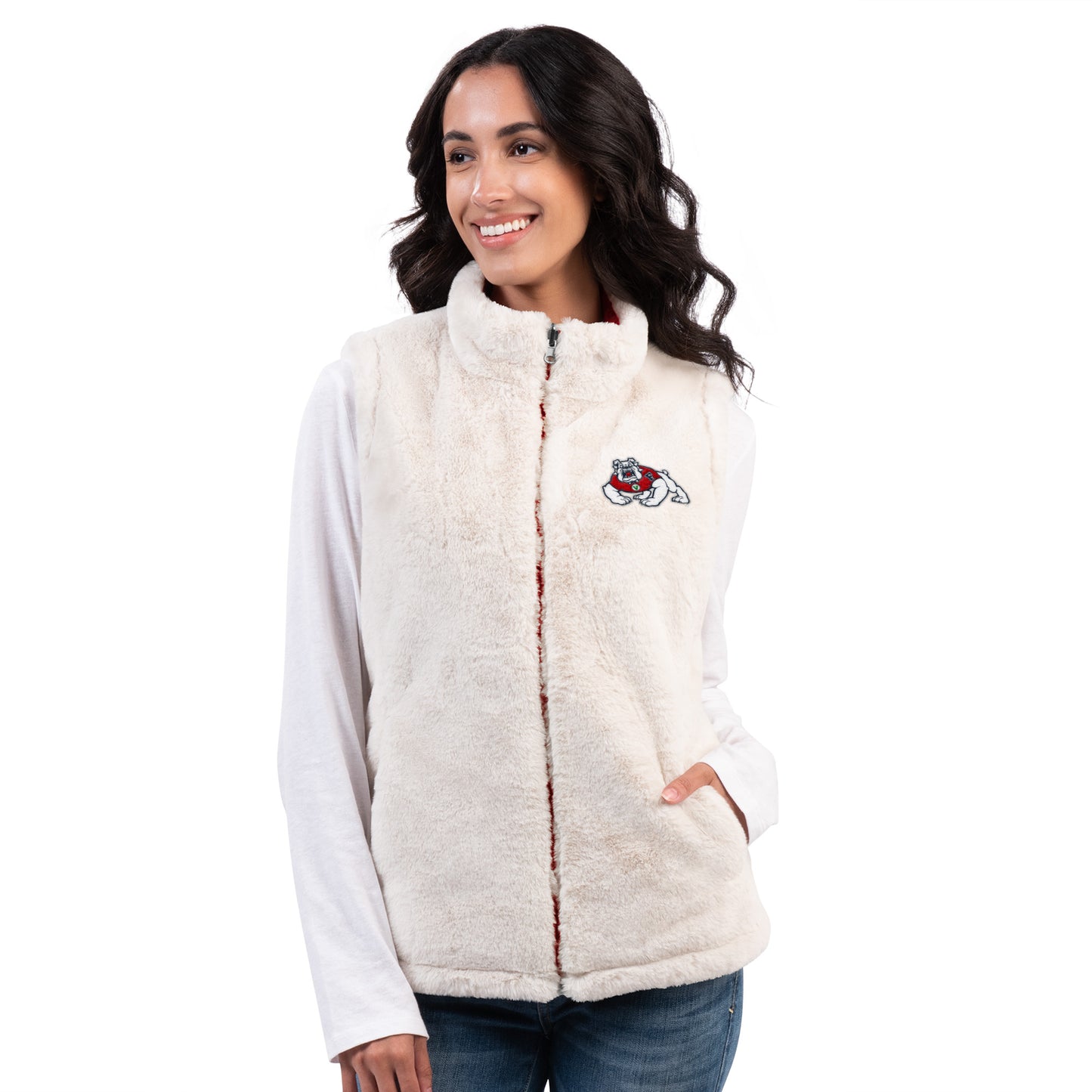 FRESNO STATE BULLDOGS WOMEN'S TAILGATE REVERSIBLE VEST