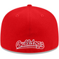 FRESNO STATE BULLDOGS YOUTH EVERGREEN BASIC 59FIFTY FITTED HAT - RED