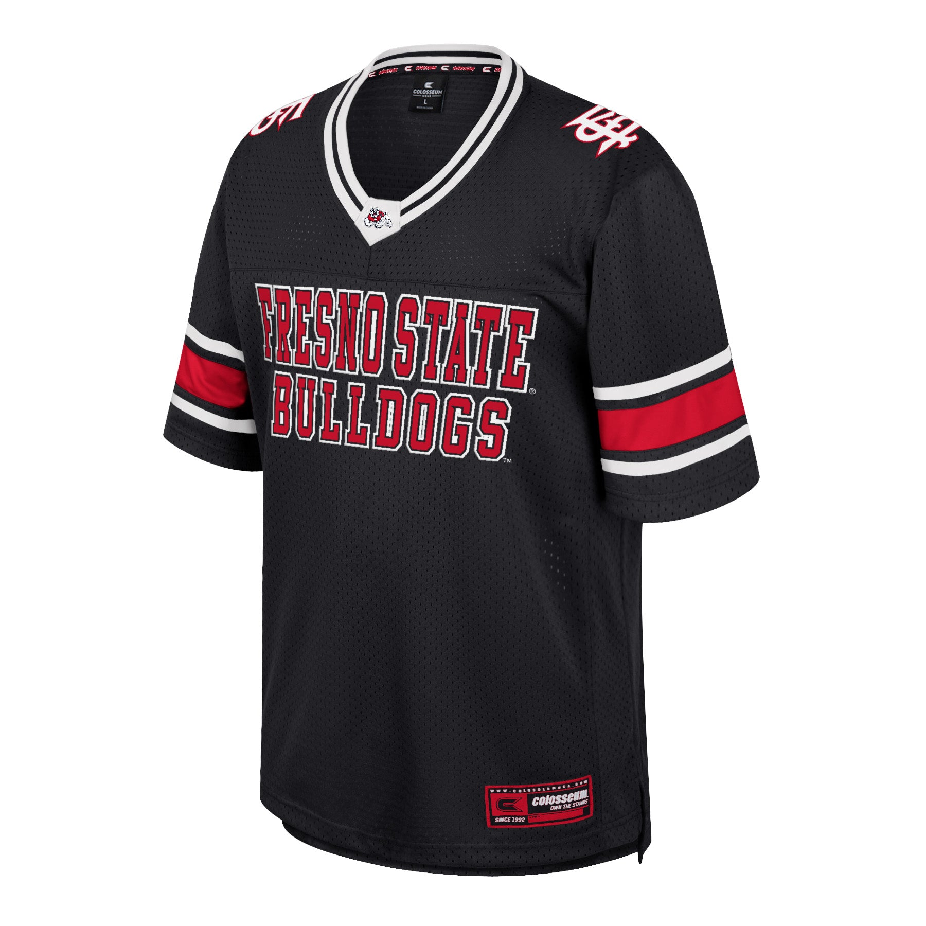 FRESNO STATE BULLDOGS YOUTH NO FATE FOOTBALL JERSEY - 23 BLACK