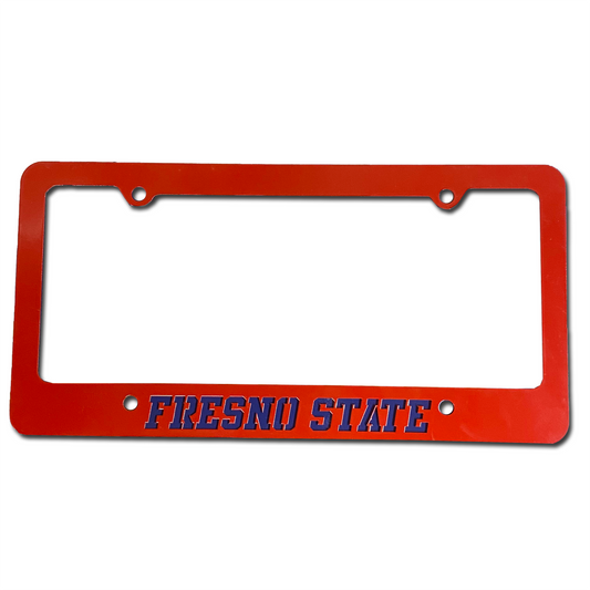 FRESNO STATE BULLDOGS 2PC LICENSE PLATE FRAME - RED