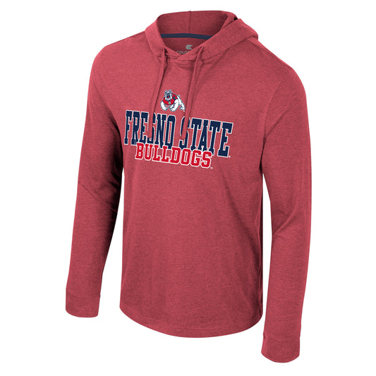 FRESNO STATE MEN'S NEO HOODED LONGSLEEVE SHIRT