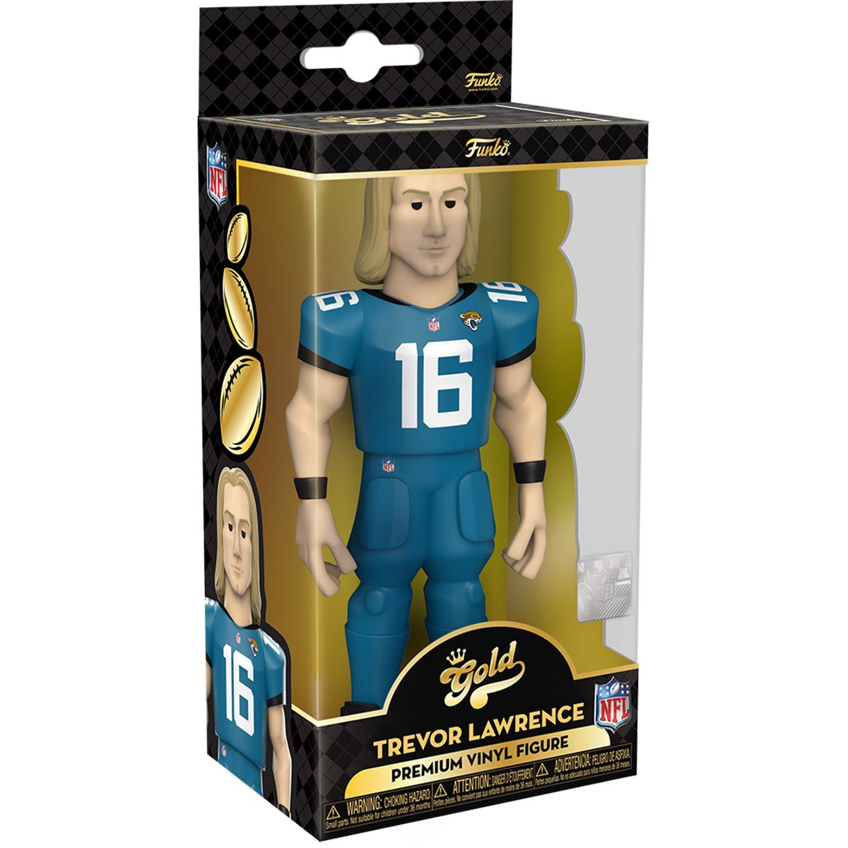 FUNKO NFL: JACKSONVILLE JAGUARS - FIGURA TREVOR LAWRENCE 5" VINILO DORADO