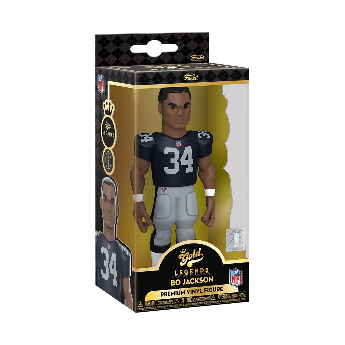 FUNKO NFL LEGENDS - BO JACKSON FIGURA DE VINILO ORO DE 5"