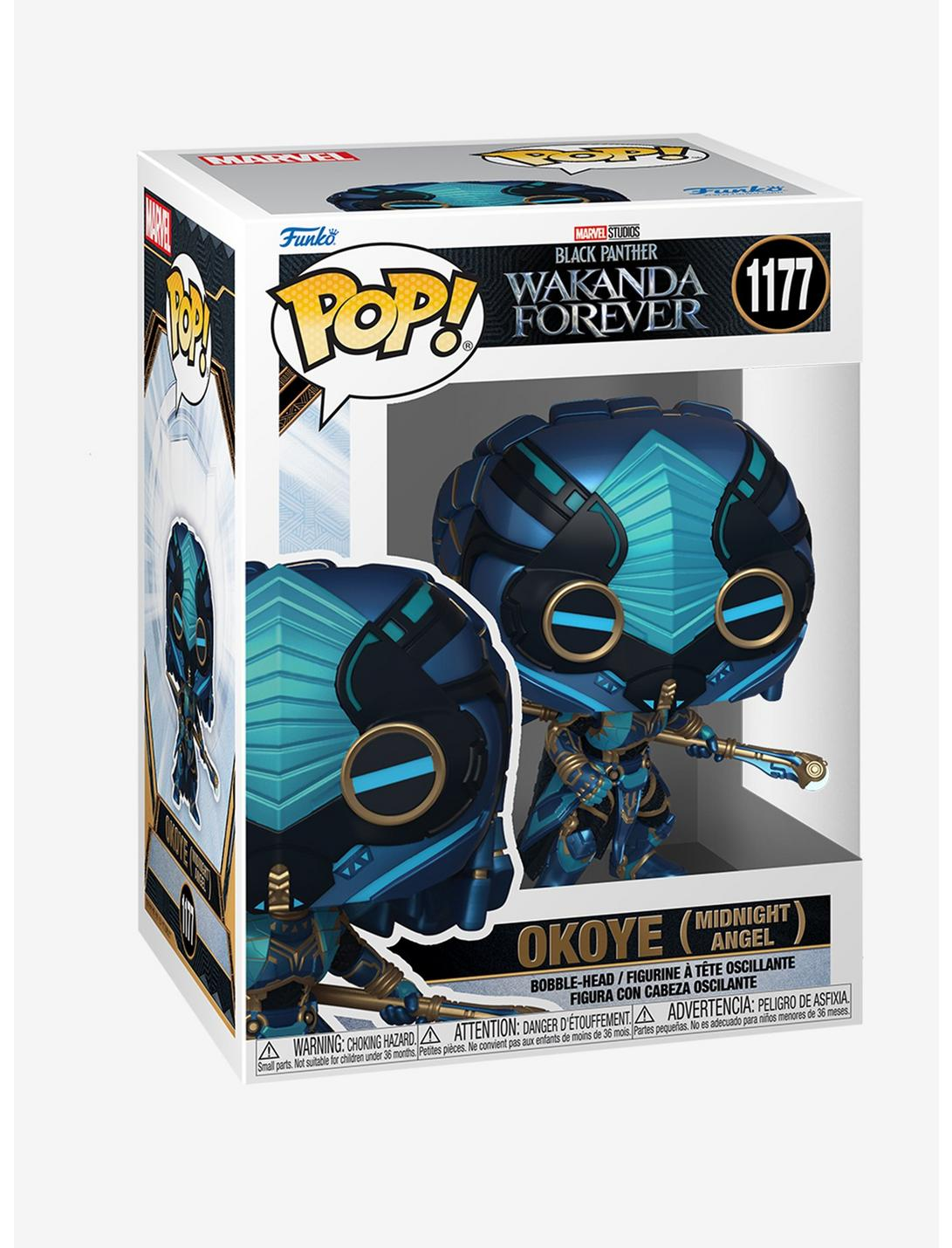 ¡FUNKO POP! BLACK PANTHER:WAKANDA FOREVER - FIGURA DE VINILO DE ÁNGEL DE LA MEDIANOCHE DE OKOYE