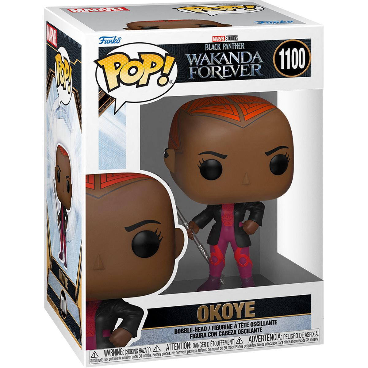 ¡FUNKO POP! PANTERA NEGRA:WAKANDA PARA SIEMPRE - FIGURA DE VINILO OKOYE