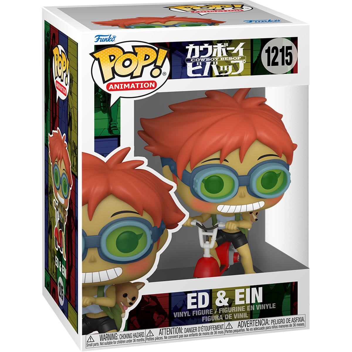 ¡FUNKO POP! COWBOY BEBOP - FIGURA VINILO ED &amp; EIN EN SCOOTER
