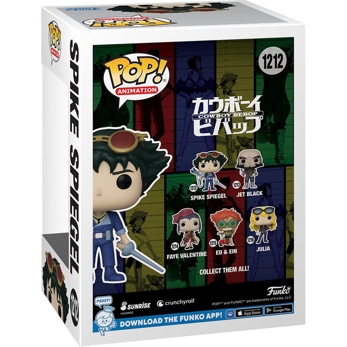 FUNKO POP! COWBOY BEBOP - SPIKE SPIEGEL WITH WEAPON VINYL FIGURE